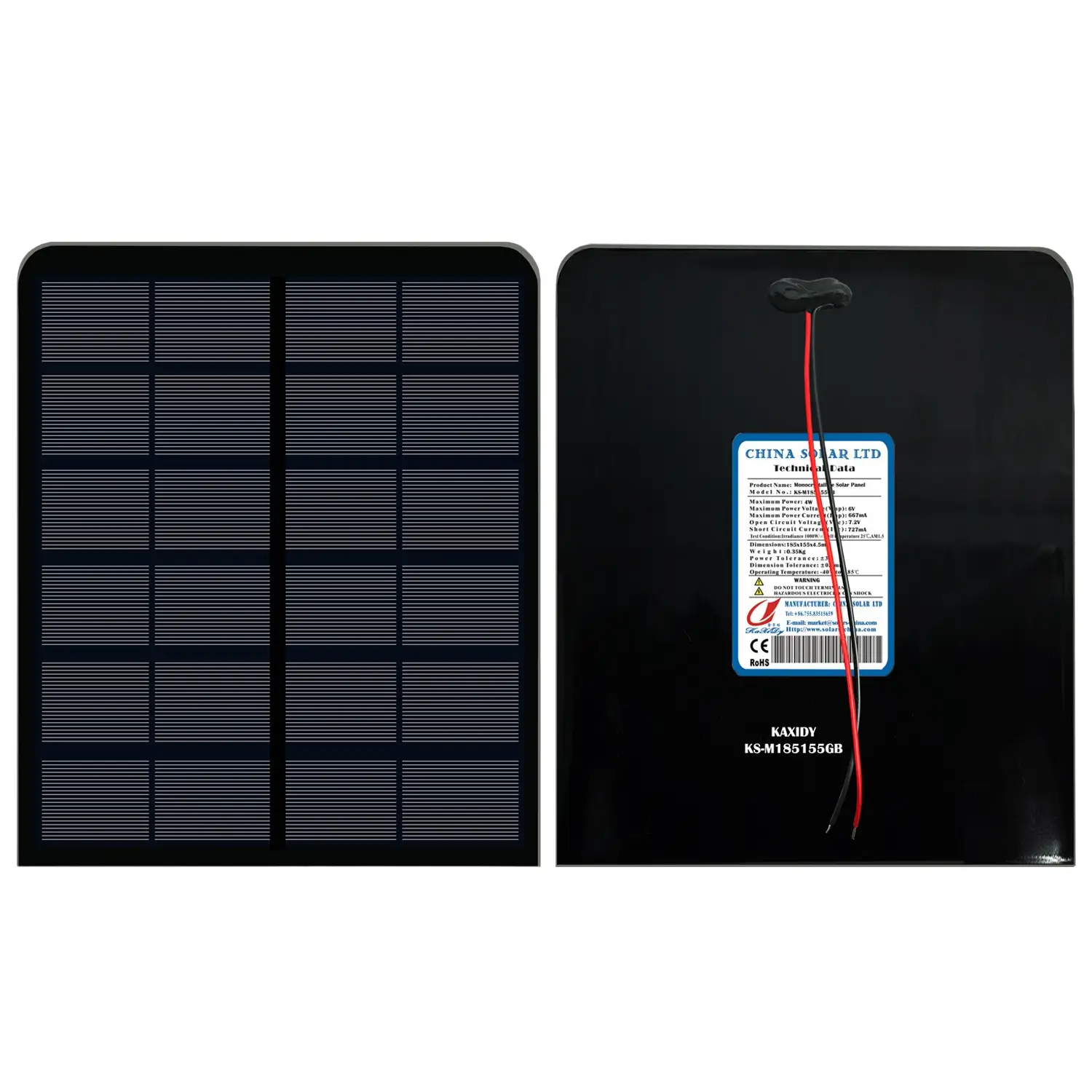 4W Panouri Solare Negru