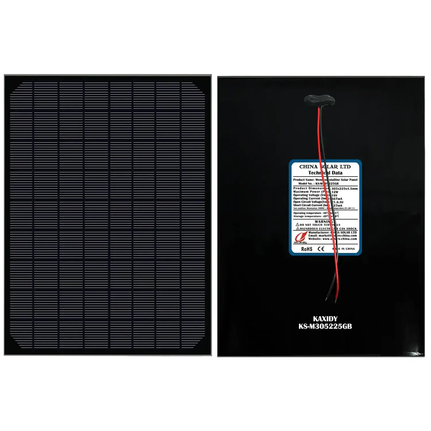12V Panou Solar Fotovoltaic
