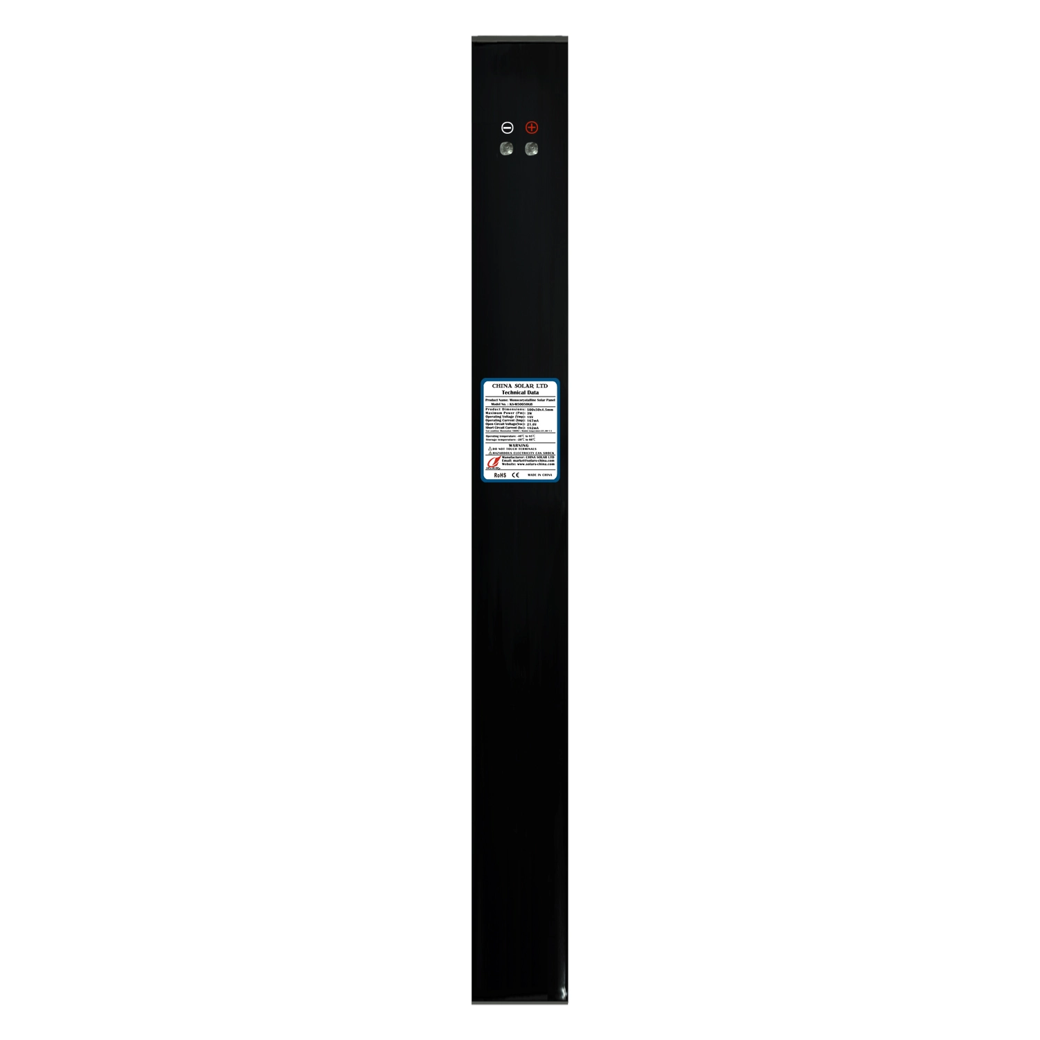 12V Panou Solar Negru