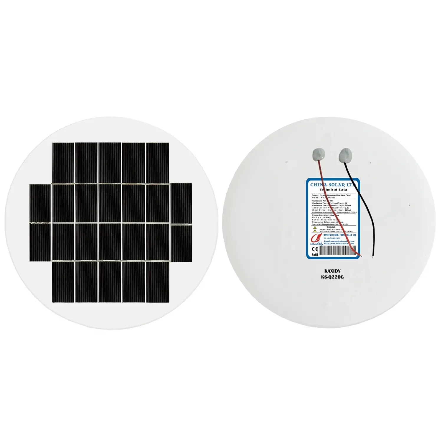 Panouri Solare Rotunde 6V