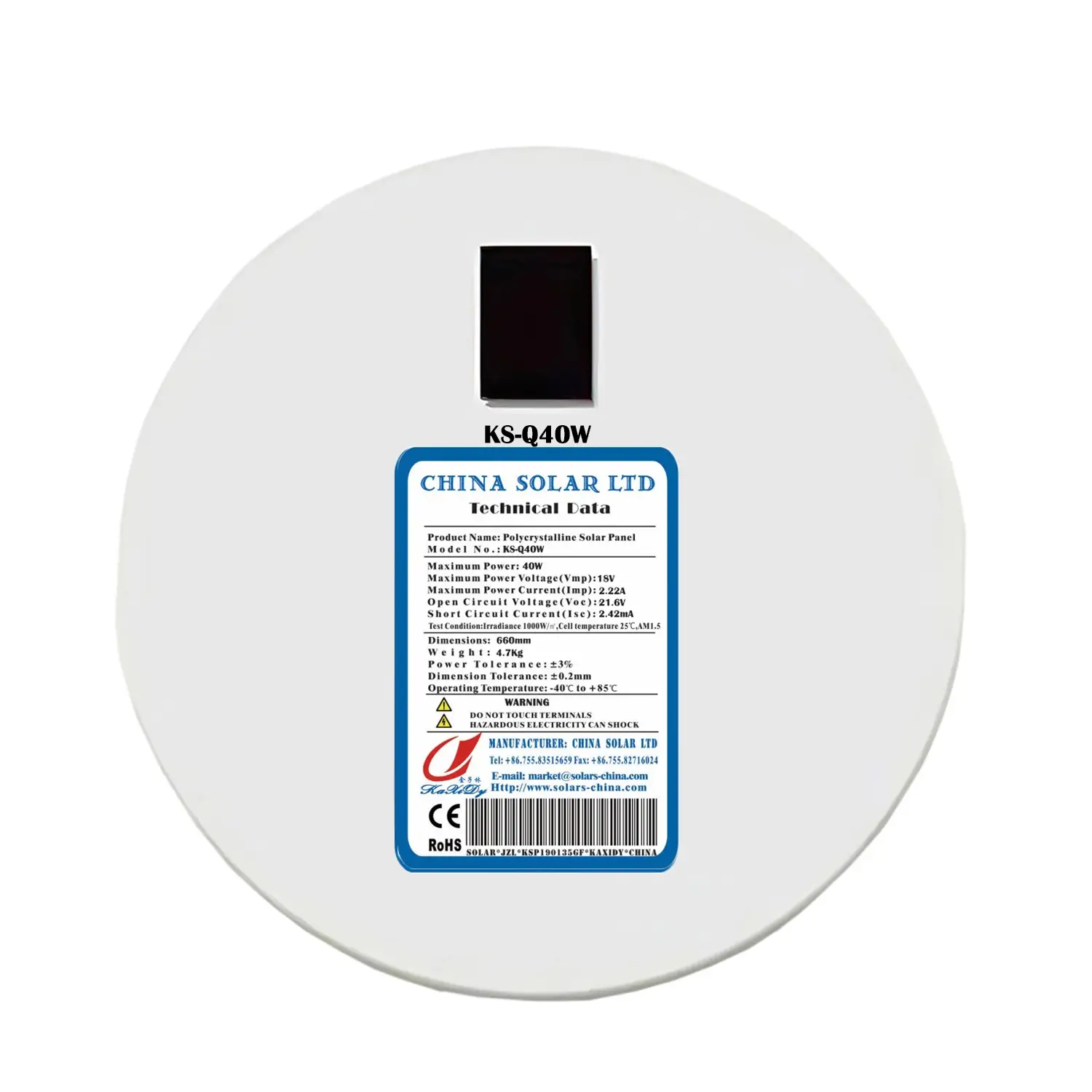 Panouri Solare Rotunde 40W